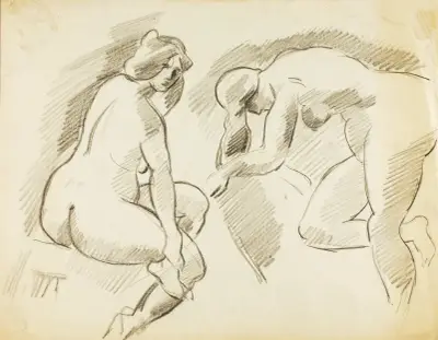 Female Nude av Carl Newman