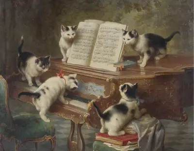 The Kittens’ Recital av Carl Reichert