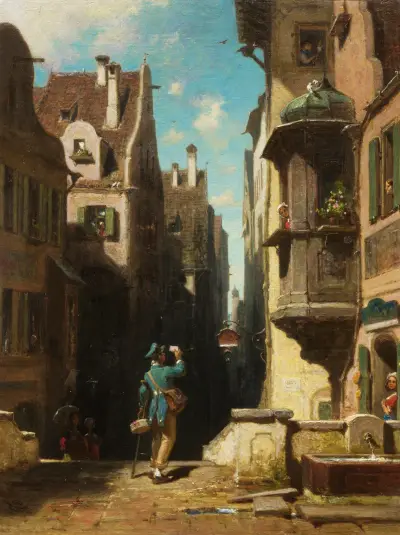 Posłaniec, Carl Spitzweg