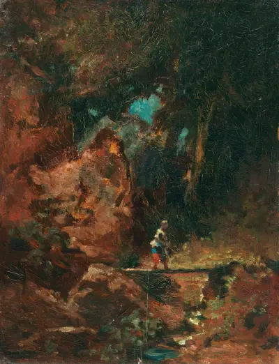 Pasterka na leśnej ścieżce, Carl Spitzweg