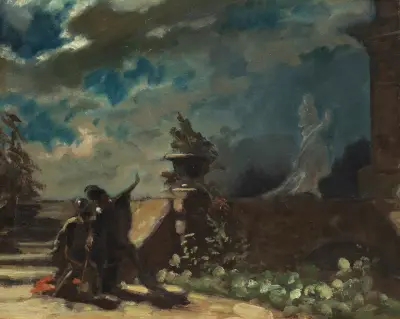 Hamlet i duch jego ojca, Carl Spitzweg