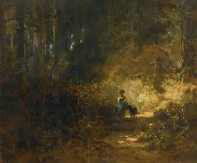 W lesie, Carl Spitzweg