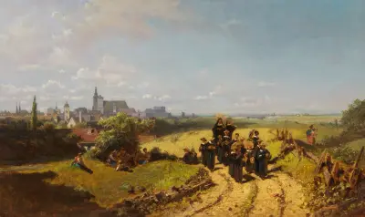 Przechadzka po instytucie, Carl Spitzweg