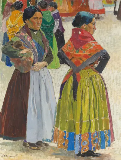 Spanische Frauen von Carl Wilhelmson