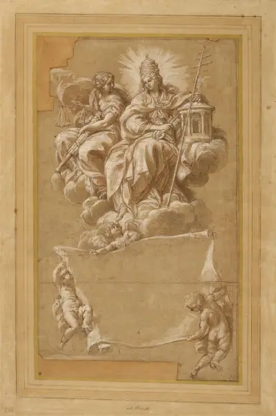 Faith and Justice Enthroned, Carlo Maratti