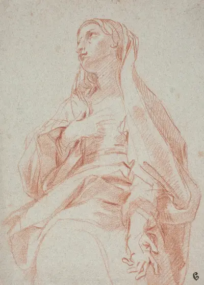 Jomfru Maria slår korsets tegn, Carlo Maratti