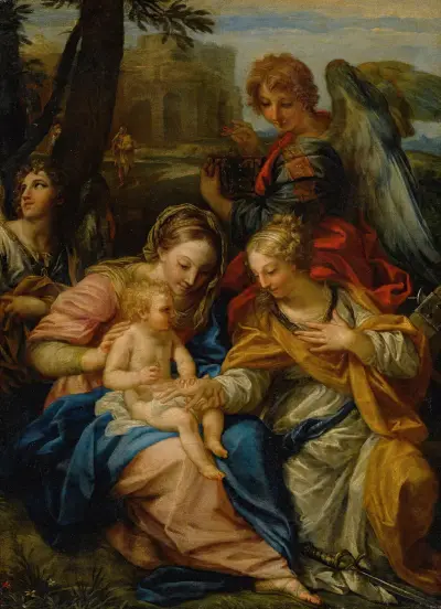 Mystic Marriage Of Saint Catherine Of Alexandria, Carlo Maratti