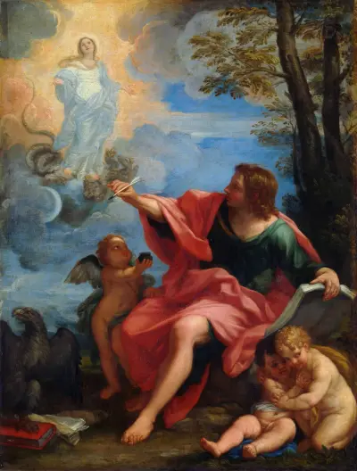 Saint John the Evangelist on Patmos, Carlo Maratti