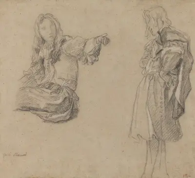 Two Men in Elaborate Costumes, Carlo Maratti