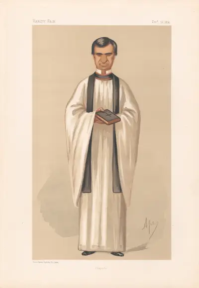 Clergy. ‘Prayers’. Rev. Henry White. 26 December 1874, Carlo Pellegrini