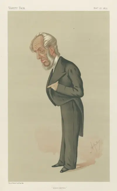 Literary; ‘Anecdotes’, Mr. Abraham Hayward, November 27, 1875, Carlo Pellegrini