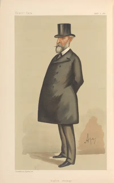 Military and Navy; ‘English Strategy’, Lieutenant-General Sir Edward Bruce Hamley, August 2, 1887, Carlo Pellegrini
