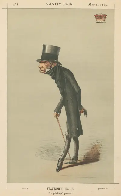 Politicians – ‘A privileged person’. Earl Grey. May 8, 1869, Carlo Pellegrini