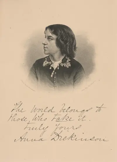 Anna Dickinson. av Felix Octavius Carr Darley