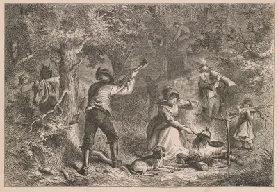 Border settlers in Ohio av Felix Octavius Carr Darley