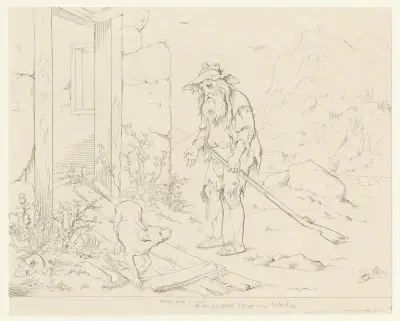 He found the house gone to decay av Felix Octavius Carr Darley