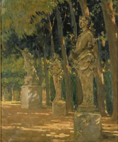 Carrefour at the End of the Tapis Vert, Versailles von James Carroll Beckwith