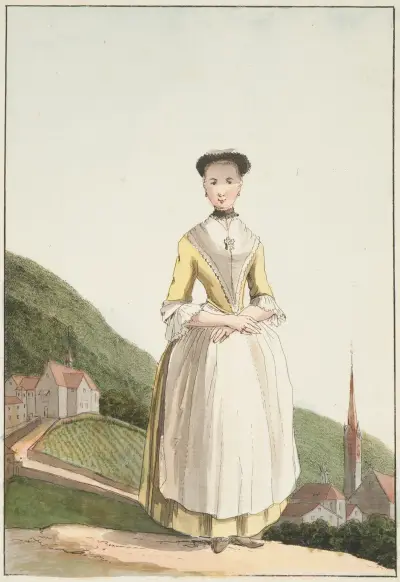 Une Femme d’Altdorf du Canton d’Ury av Caspar Wolf