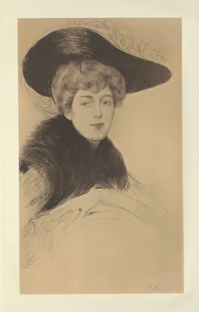 Mrs. Thomas av Paul César Helleu