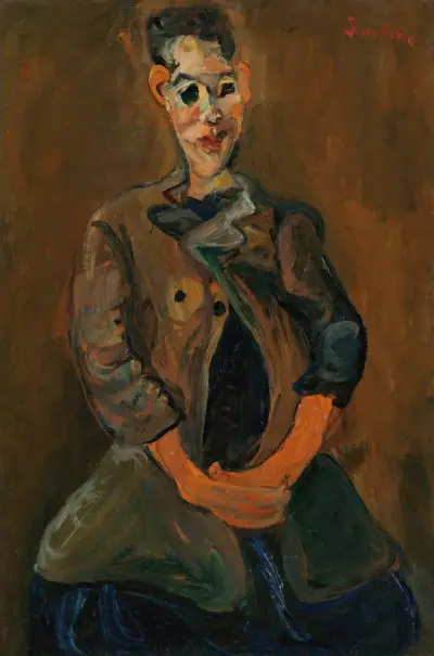 Portrait D’un Jeune Homme av Chaïm Soutine