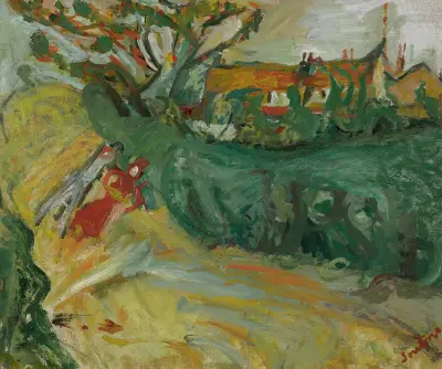 Promenade Auprès Du Village av Chaïm Soutine