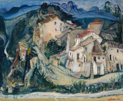View of Cagnes av Chaïm Soutine