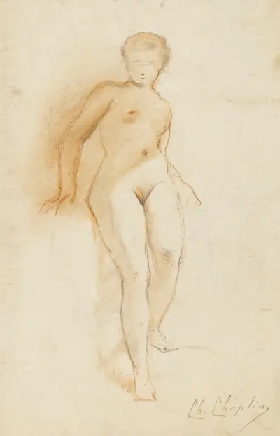 Etude de femme nue – nr 3 av Charles Chaplin