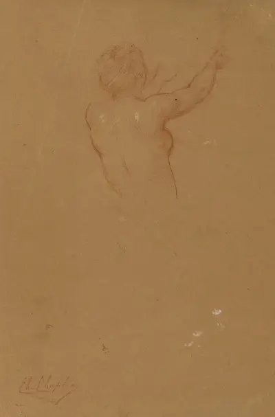Etude de femme nue – nr 1 av Charles Chaplin