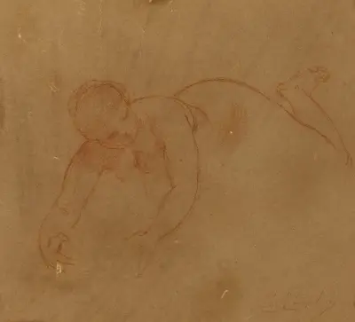 Femme couchée av Charles Chaplin