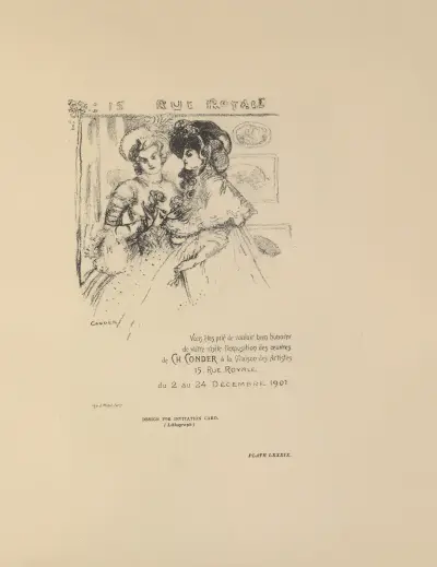 Design for Invitation Card, Charles Conder