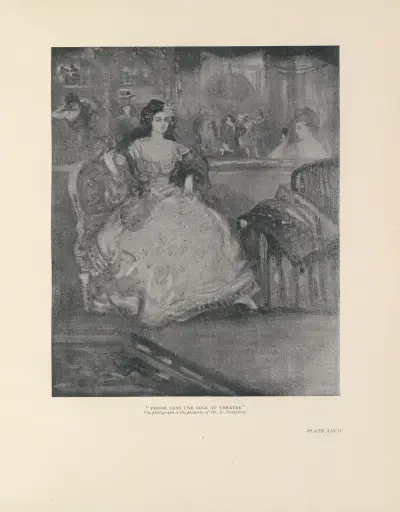Femme dans une loge au Théâtre, Charles Conder