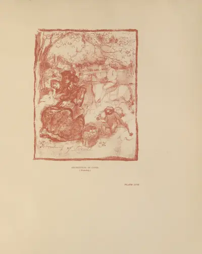 Recreations of Cupid (Drawing), Charles Conder