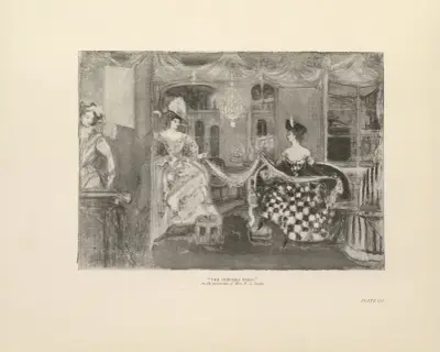 The Check Dress, Charles Conder