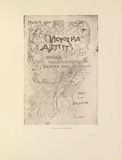 Title-Page for Catalogue, Charles Conder