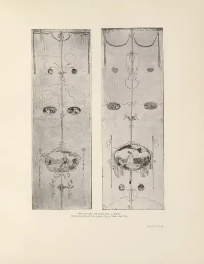 Two Panels on Silk for a Room – Nr. 4, Charles Conder
