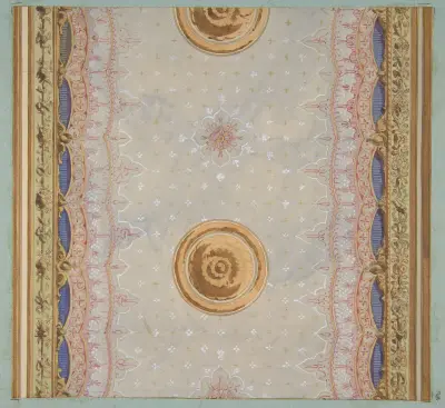 A design for the painted decoration of a ceiling or walls av Jules-Edmond-Charles Lachaise
