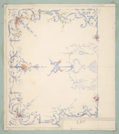 Design for a ceiling – nr 3 av Jules-Edmond-Charles Lachaise
