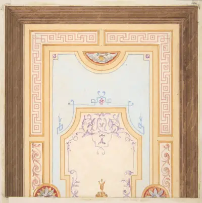Design for a ceiling – nr 4 av Jules-Edmond-Charles Lachaise