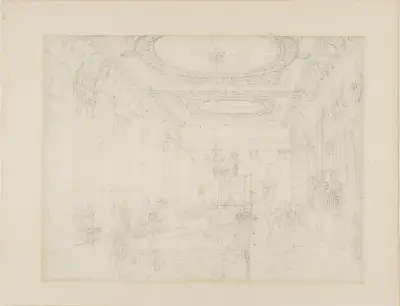 Study for The College of Physicians, from Microcosm of London, Augustus Charles Pugin