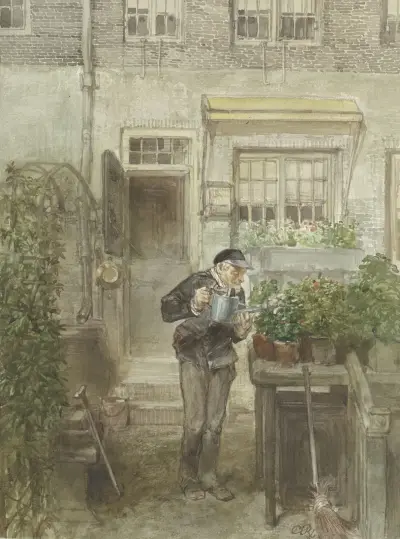 De bloemenliefhebber av Charles Rochussen