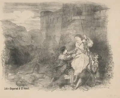 Scene from the ballet ‘Don José’ av Charles Rochussen