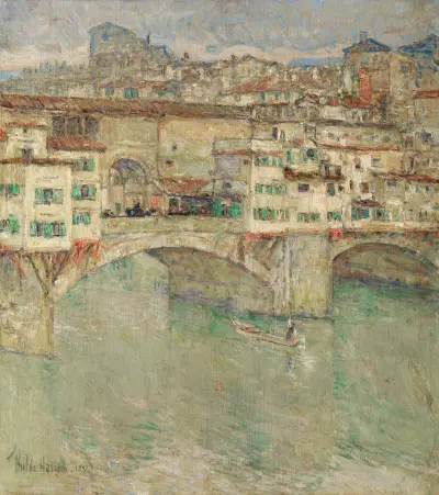 Ponte Vecchio av Childe Hassam