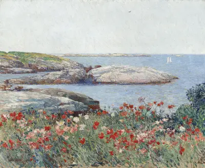 Poppies,Isles of Shoals av Childe Hassam