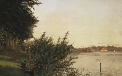 Dosseringen seen toward Österbro av Christen Købke