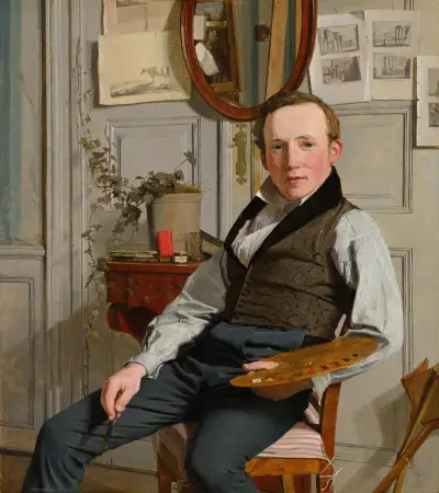 Portrait of Frederik Sødring av Christen Købke