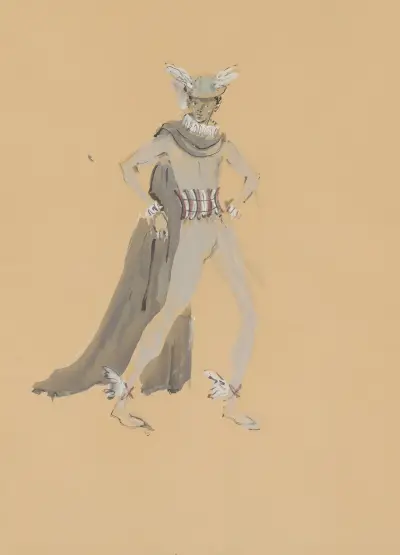 Amphitryon – maquette de costume – Mercure von Christian Bérard