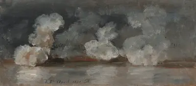 Smoke from Cannon Shots av Johan Christian Dahl