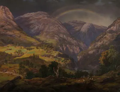 View from Stalheim av Johan Christian Dahl