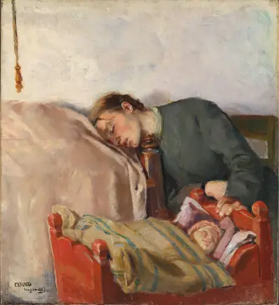 Mother and Child von Christian Krohg