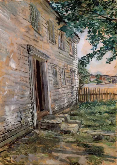 Old house at Brekkestø von Christian Krohg